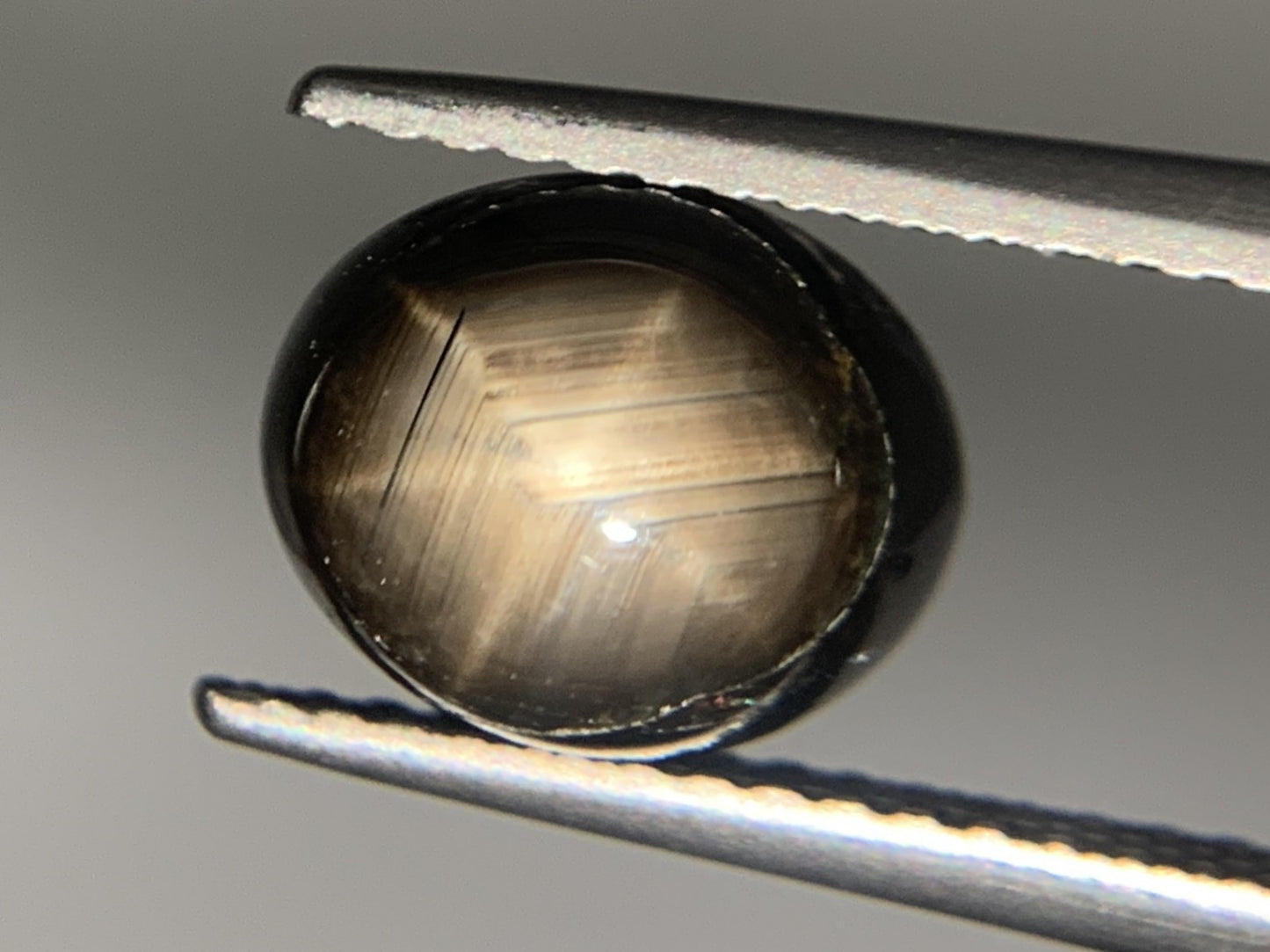 ブラックスターサファイア 3.150ct  宝石ソーティング付き  8.7㎜×7.2㎜×4.3㎜　  ルース（ 裸石 ） 2174Y