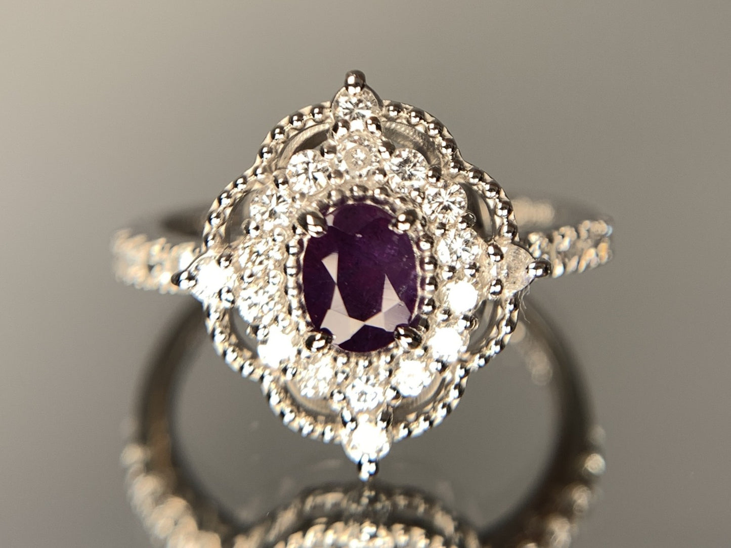 アレキサンドライト 0.47ct ロシア産 Russia GIA鑑別書 D0.36ct PT900 3.99g 指輪 （JP111号） サイズ直し承ります。 7975Y