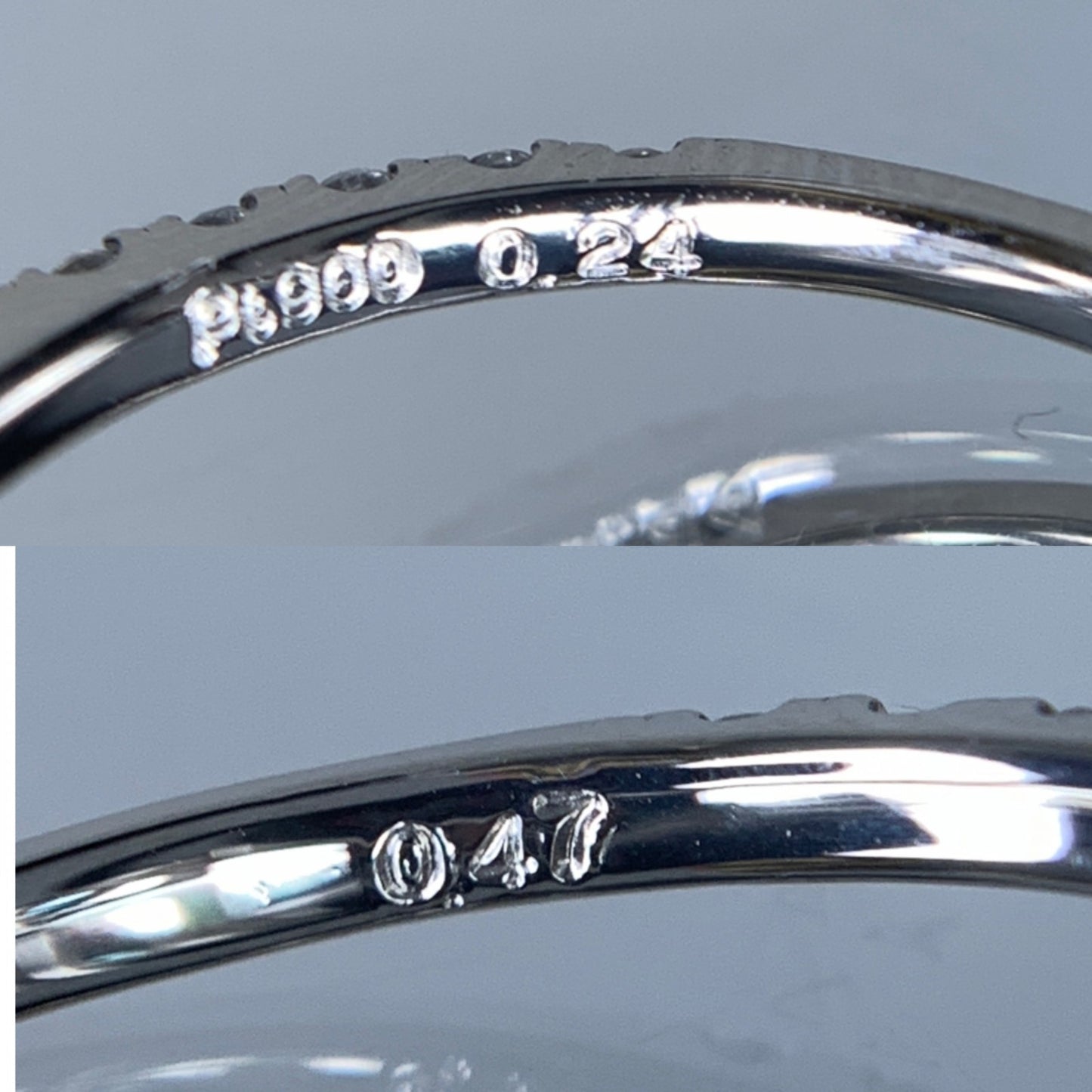 アレキサンドライト 0.24ct ブラジル産 Brazil GIA鑑別書 D0.47ct PT900 2.97g 指輪 （JP10号） サイズ直し承ります。 6818Y