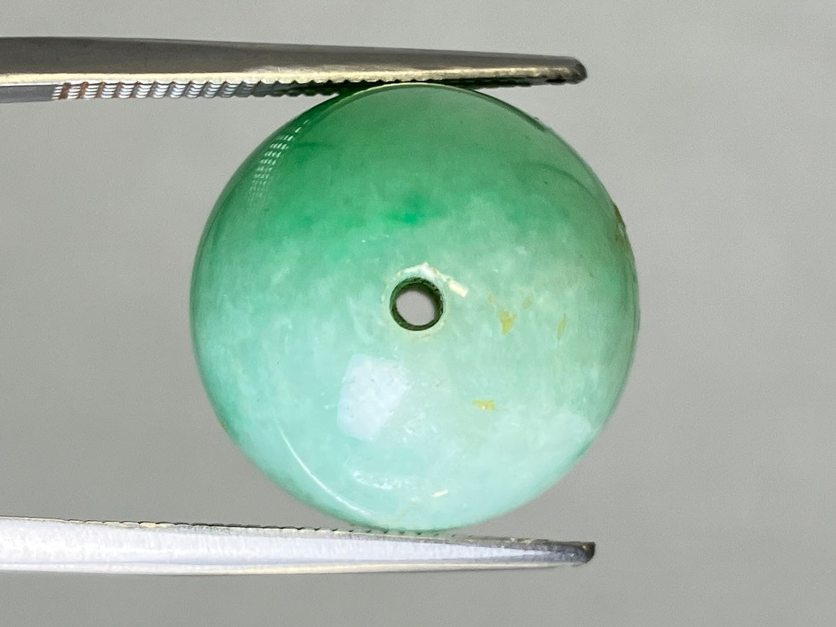 ひすい（ヒスイ 翡翠） 天然 34.028ct 宝石ソーティング付き 15.7㎜×15.7㎜ ルース（ 裸石 ） 7866YY