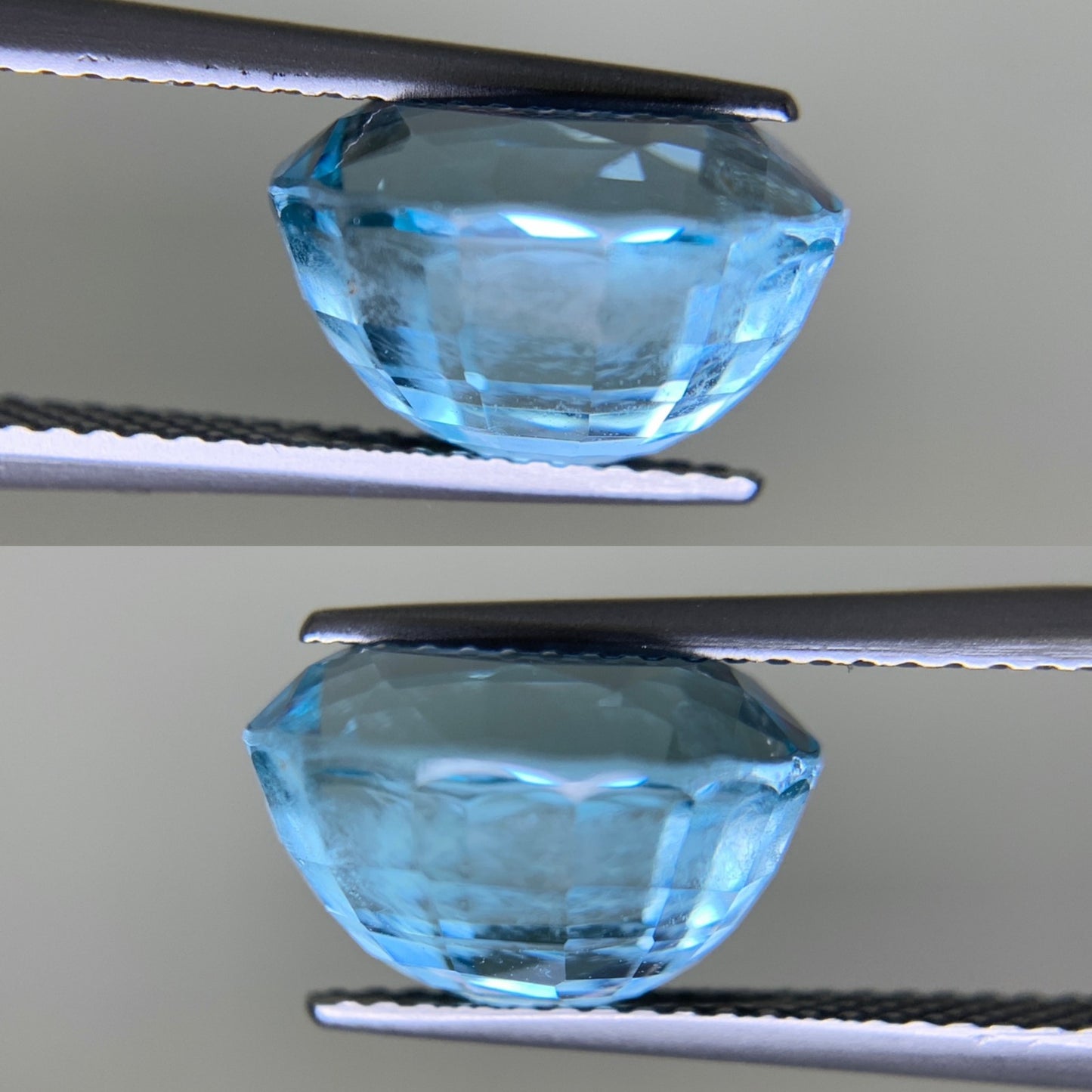 ブルートパーズ 8.017ct 宝石ソーティング付き  12.0㎜×9.9㎜×7.6㎜  ルース（ 裸石 ） 3187Y