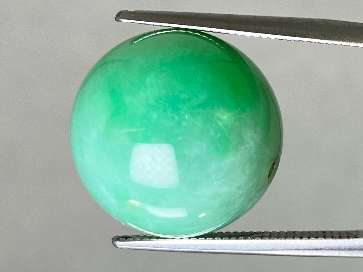 ひすい（ヒスイ 翡翠） 天然 34.028ct 宝石ソーティング付き 15.7㎜×15.7㎜ ルース（ 裸石 ） 7866YY