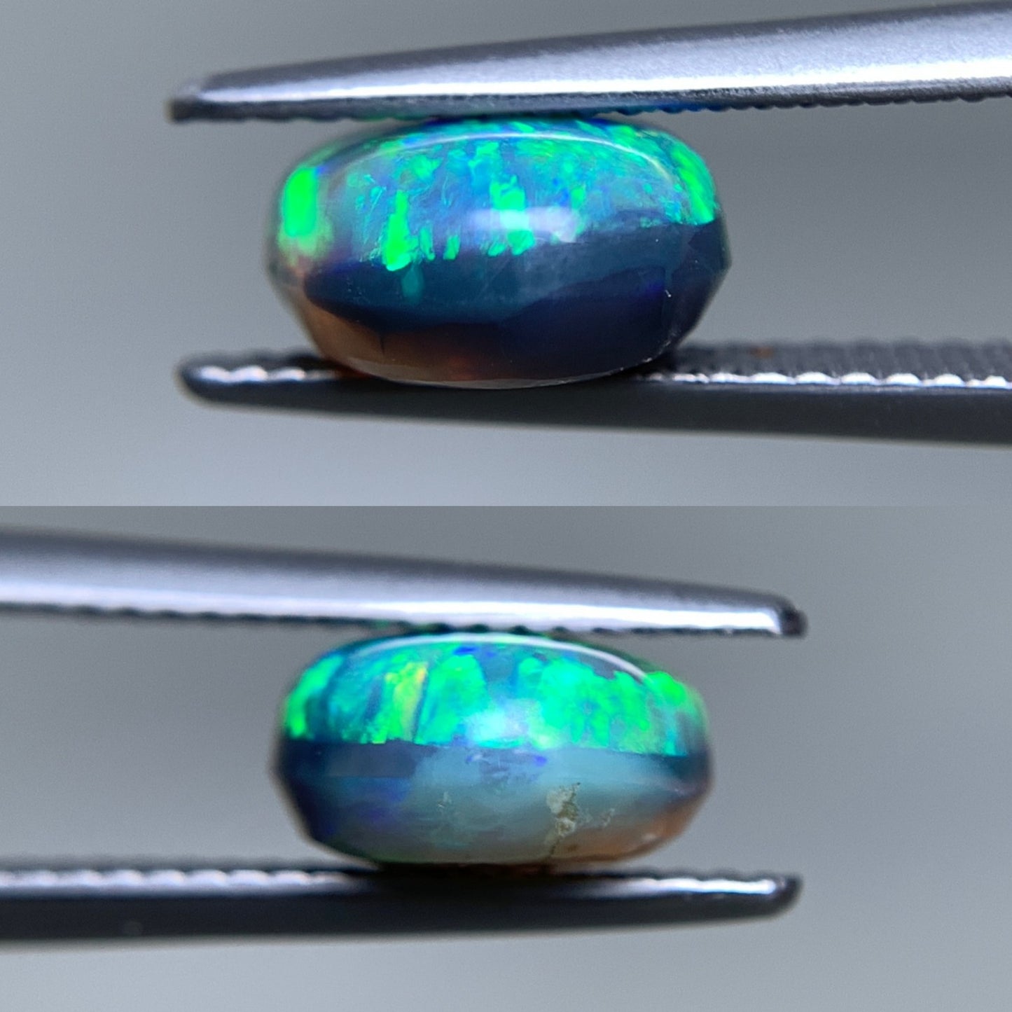 ブラックオパール 天然 3.305ct 宝石ソーティング付き 11.0㎜×9.3㎜×5.0㎜ ルース（ 裸石 ） 7101Y