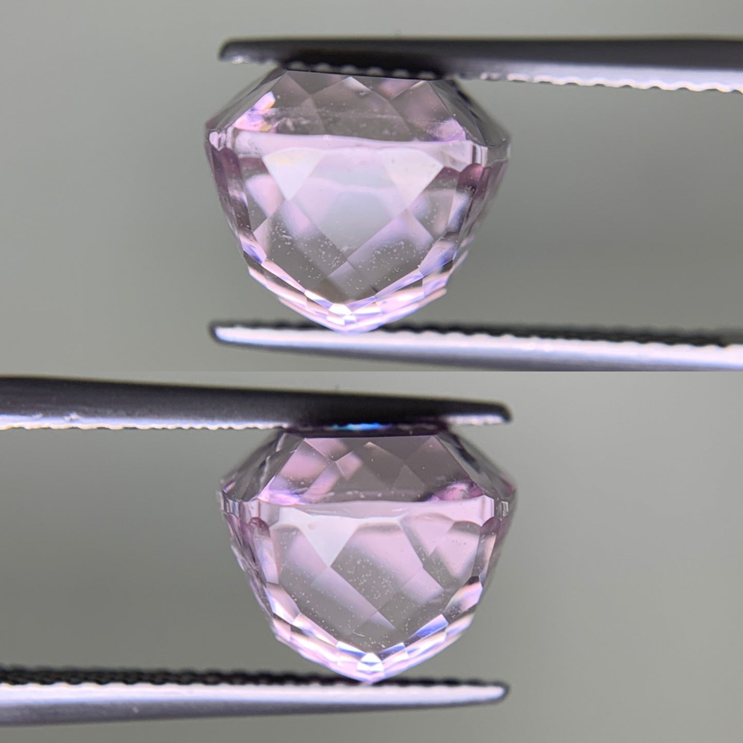 クンツァイト 9.816ct 宝石ソーティング付き  12.9㎜×10.0㎜×8.6㎜  ルース（ 裸石 ） 3143Y