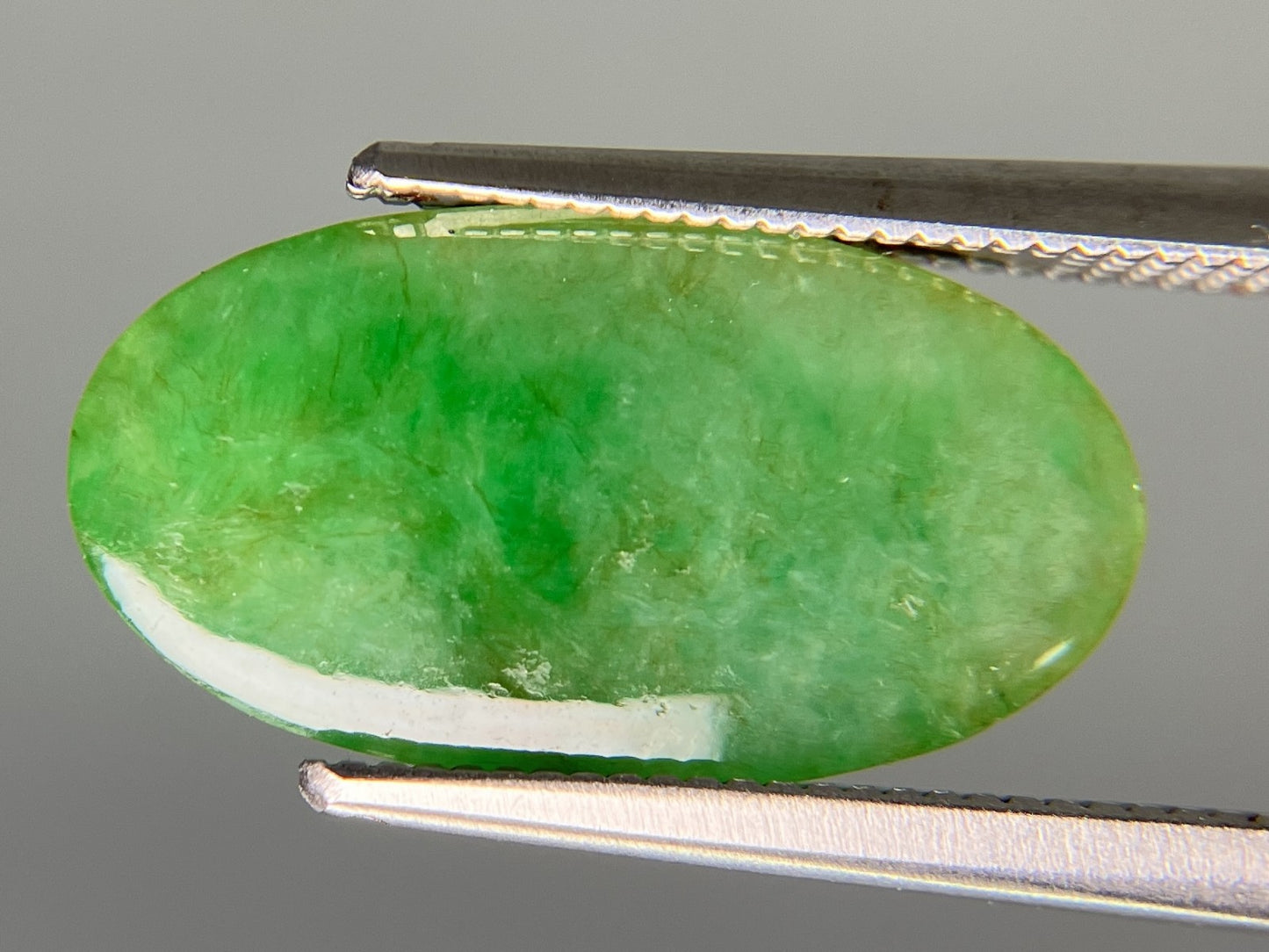 ひすい（ヒスイ 翡翠） 天然 5.117ct 宝石ソーティング付き 16.6㎜×9.3㎜×3.8㎜ ルース（ 裸石 ） 8164YY