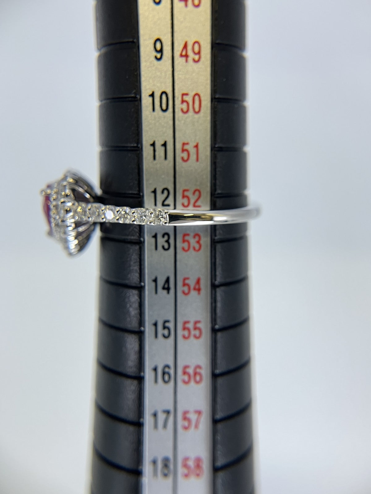 サファイア 1.04ct 非加熱 No heat GIA鑑別書 D0.35ct PT900 4.3g 指輪 （JP12号） サイズ直し無料 8429K
