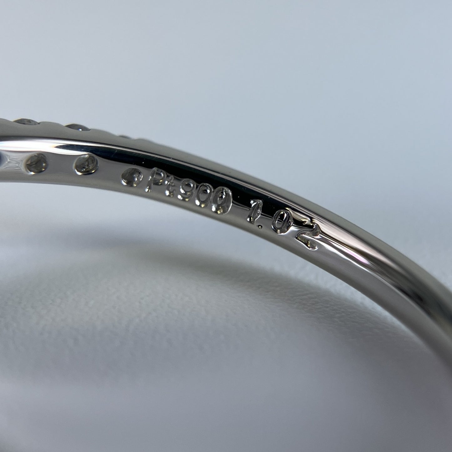 サファイア 1.02ct 非加熱 No heat GIA鑑別書 D0.72ct PT900 4.8g 指輪 （JP14号） サイズ直し無料 8442K