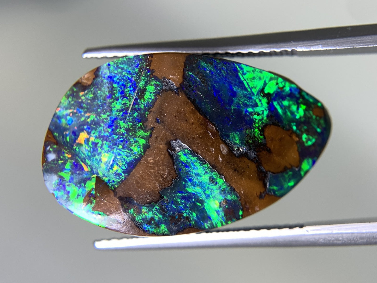 ボルダーオパール 天然  16.791ct  宝石ソーティング付き  22.1㎜×14.1㎜×5.8㎜  ルース（ 裸石 ）  5475Y
