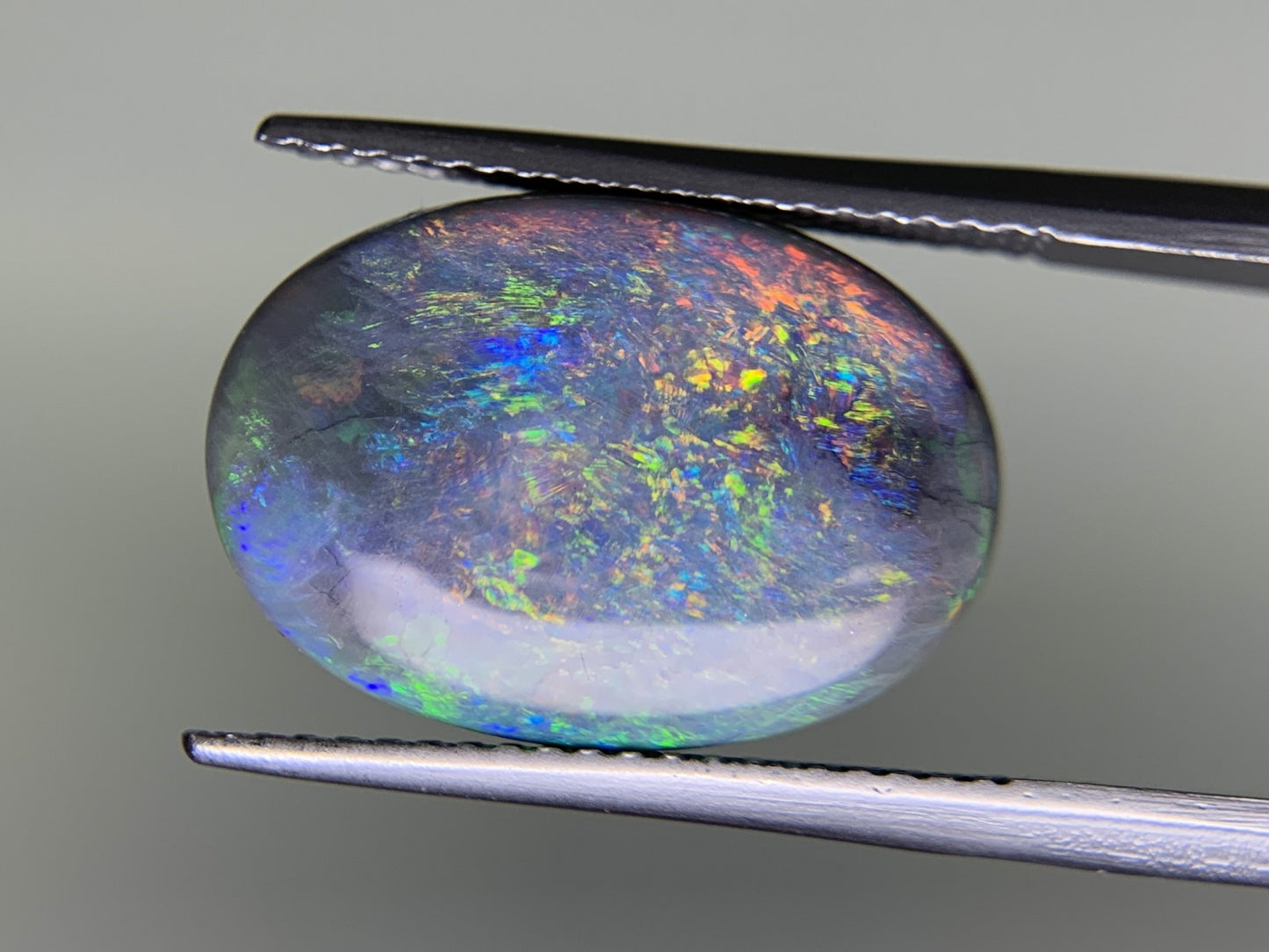 ブラックオパール 5.289ct 宝石ソーティング付き  16.6㎜×11.8㎜×4.1㎜  ルース（ 裸石 ） 3222Y