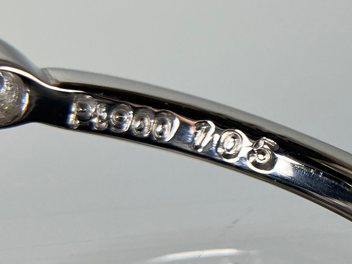 サファイア 1.05ct パパラチャ Padparadscha 非加熱 No heat AIGS鑑別書 D0.31ct PT900 4.4g 指輪 （JP13号） サイズ直し無料 8579K