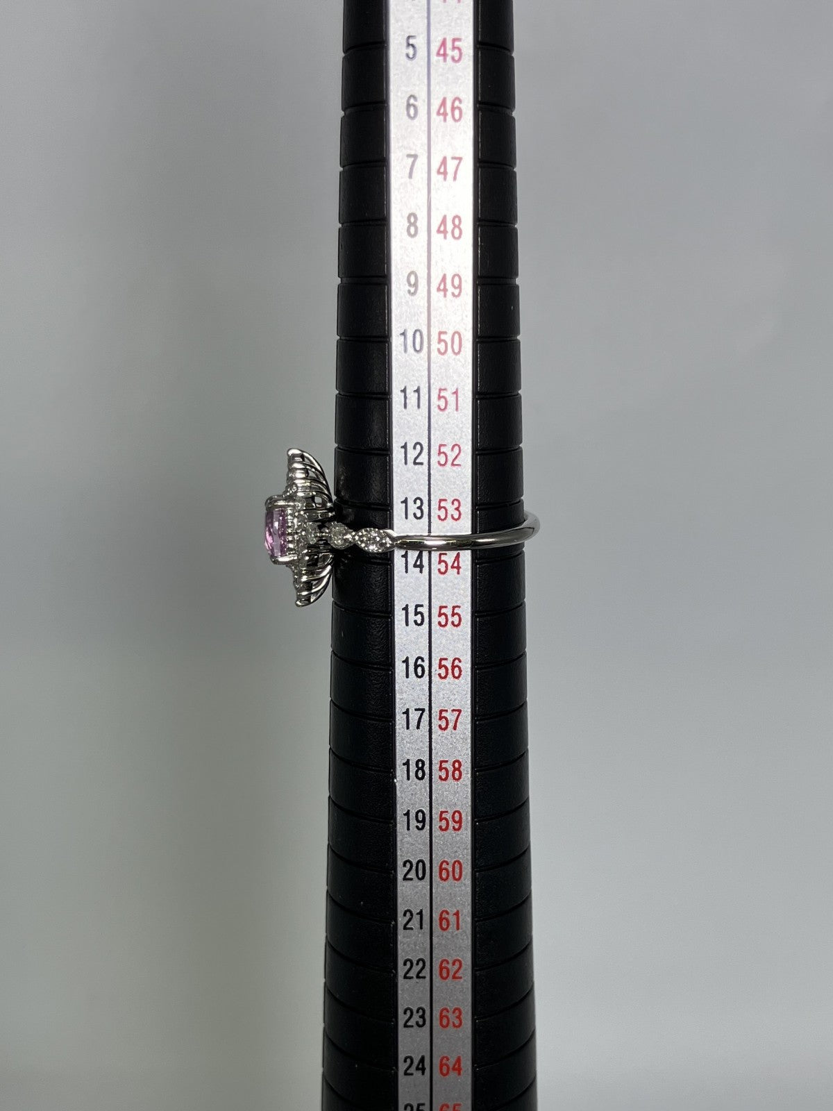 サファイア 1.05ct パパラチャ Padparadscha 非加熱 No heat AIGS鑑別書 D0.31ct PT900 4.4g 指輪 （JP13号） サイズ直し無料 8579K