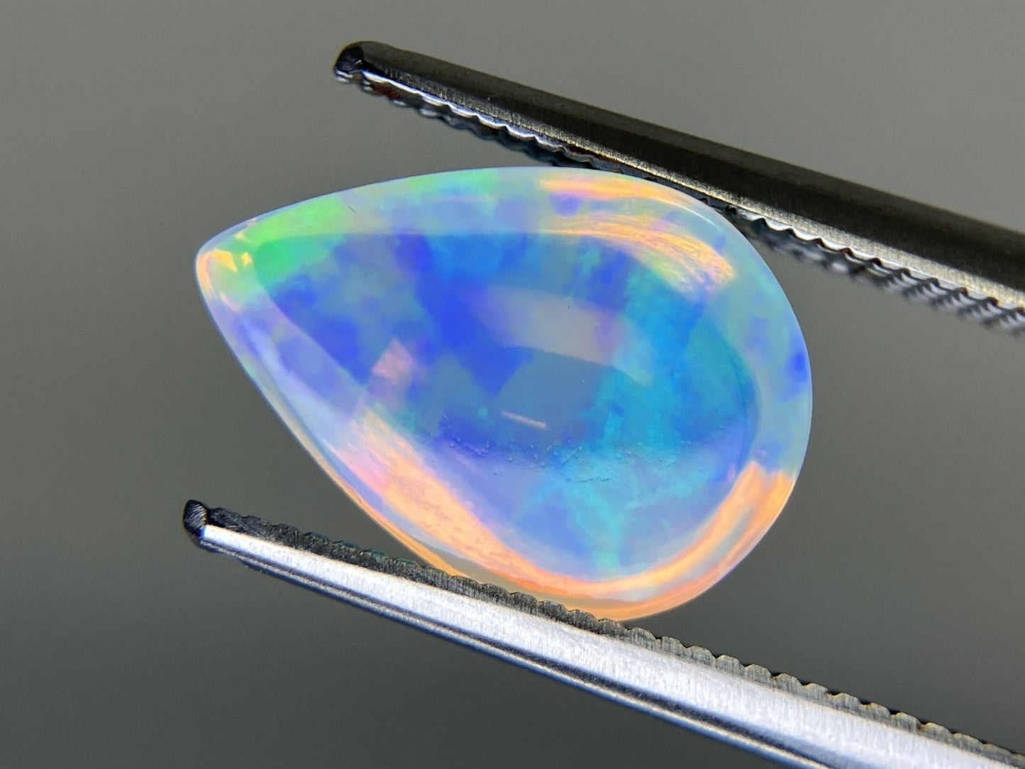 オパール 天然 2.538ct 宝石ソーティング付き 12.4㎜×8.8㎜×4.8㎜ 天然 ルース（ 裸石 ） 5149YY