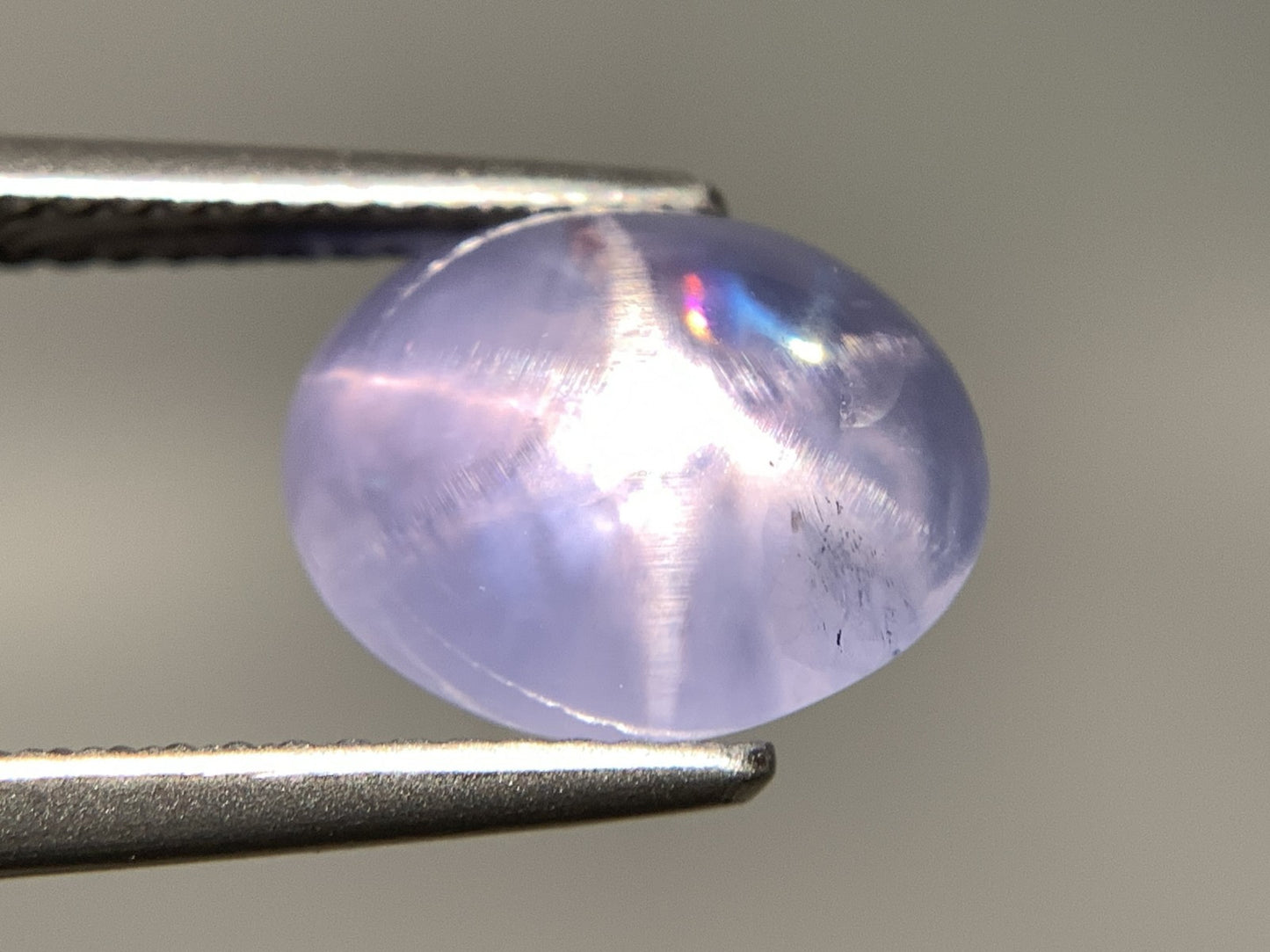 スターサファイア 天然 6.143ct 宝石ソーティング付き 11.0㎜×8.7㎜×5.8㎜ ルース（ 裸石 ） 7115Y