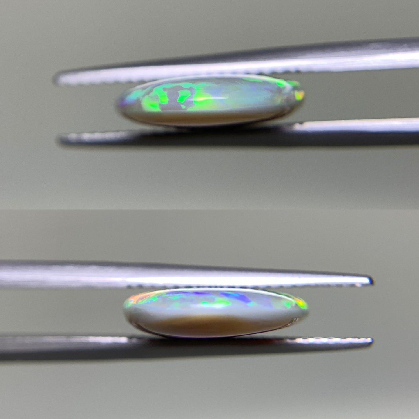 ブラックオパール 天然 5.534 ct 宝石ソーティング付き 19.5㎜×12.8㎜×3.5㎜ ルース（ 裸石 ） 5429Y