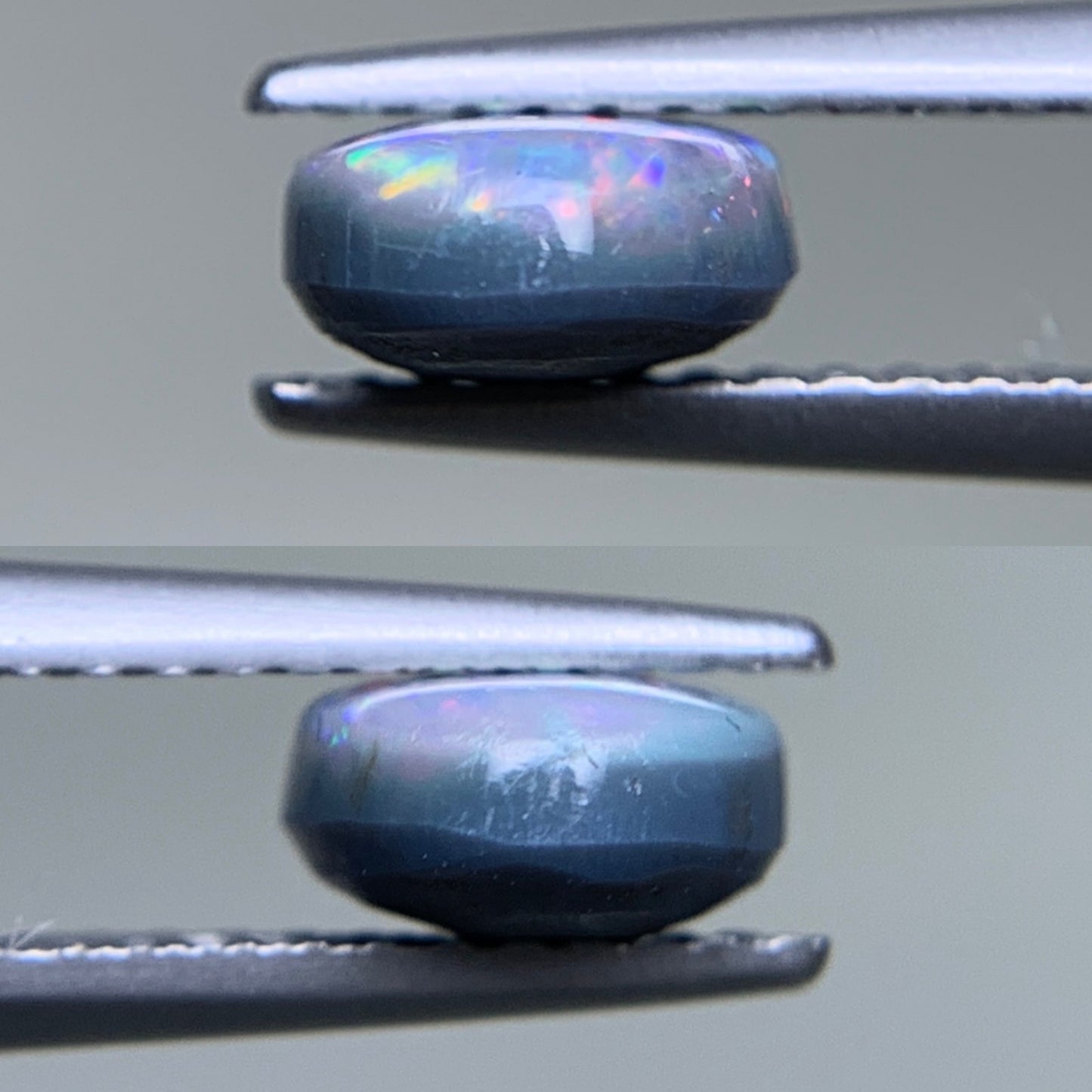 ブラックオパール 天然 1.187ct 中央宝石ソーティング付き 8.7㎜×6.3㎜×3.3㎜ ルース（ 裸石 ） 6186Y