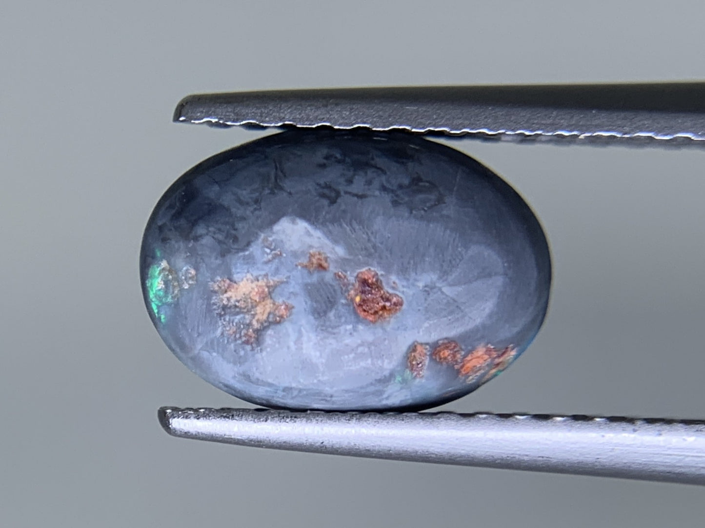 ブラックオパール 天然 1.536ct 中央宝石ソーティング付き 9.5㎜×6.7㎜×3.9㎜ ルース（ 裸石 ） 6246Y