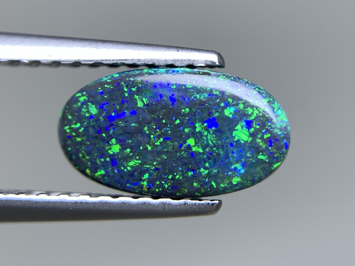 ブラックオパール 天然 1.248ct 中央宝石ソーティング付き 9.8㎜×5.5㎜×3.2㎜ ルース（ 裸石 ） 7045Y