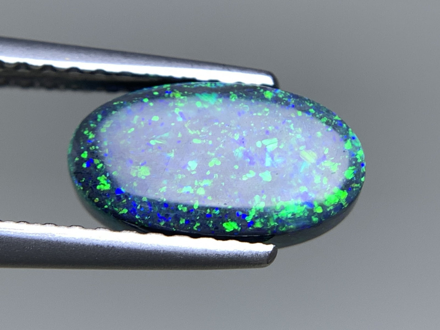 ブラックオパール 天然 1.248ct 中央宝石ソーティング付き 9.8㎜×5.5㎜×3.2㎜ ルース（ 裸石 ） 7045Y