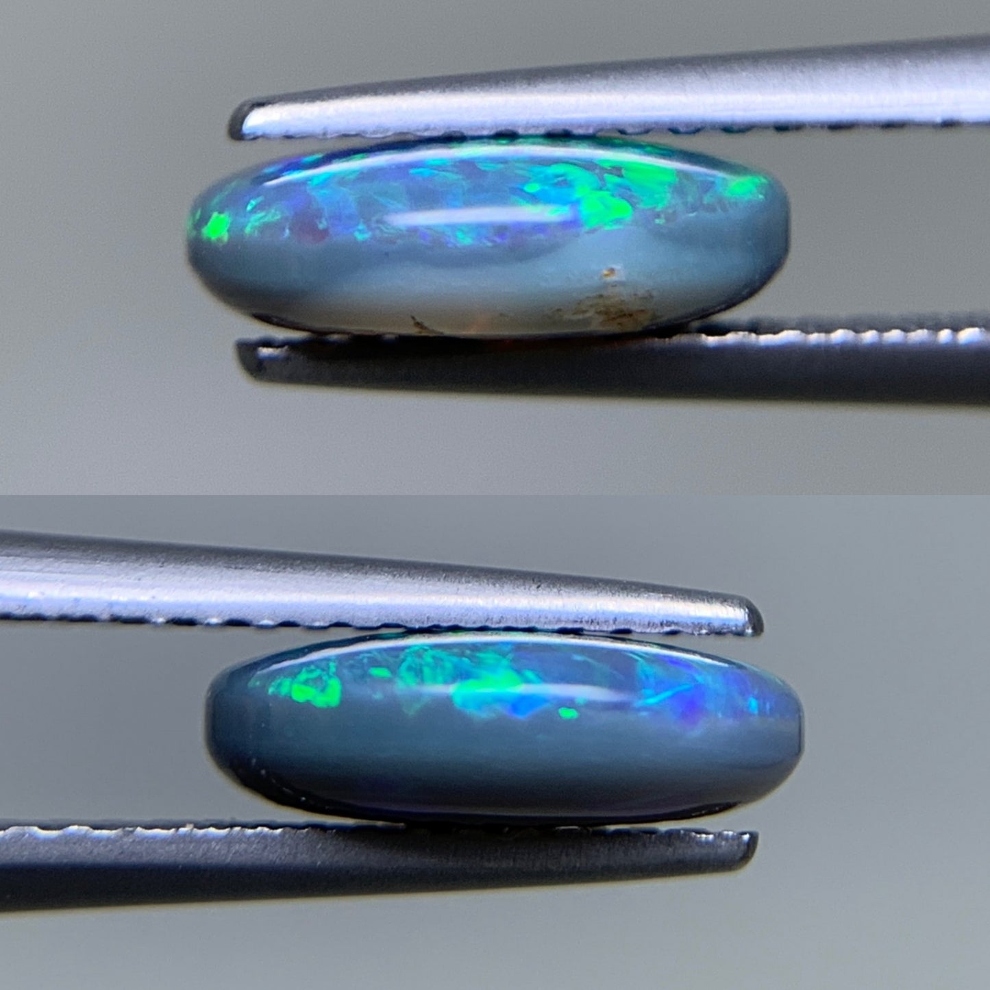 ブラックオパール 天然 1.643ct 中央宝石ソーティング付き 9.9㎜×7.8㎜×3.3㎜ ルース（ 裸石 ） 6231Y