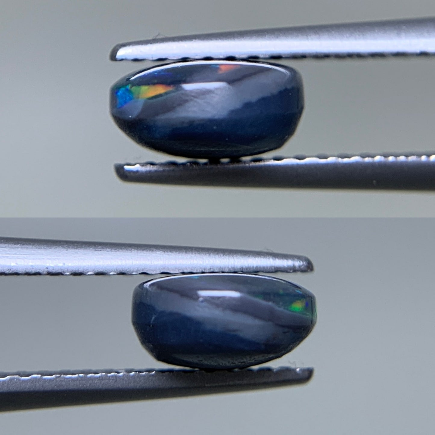 ブラックオパール 天然 1.734ct 中央宝石ソーティング付き 9.6㎜×7.3㎜×3.8㎜ ルース（ 裸石 ） 6271Y