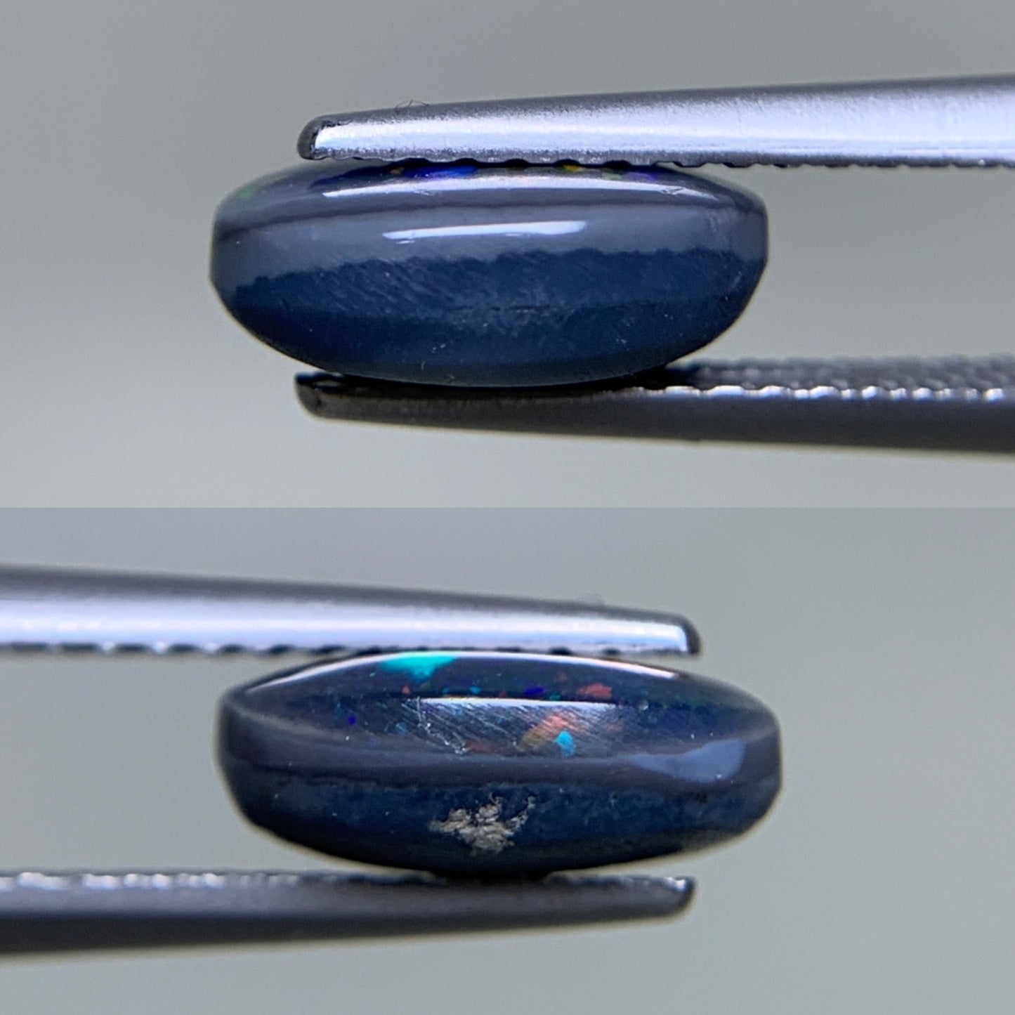 ブラックオパール 天然 1.734ct 中央宝石ソーティング付き 9.6㎜×7.3㎜×3.8㎜ ルース（ 裸石 ） 6271Y