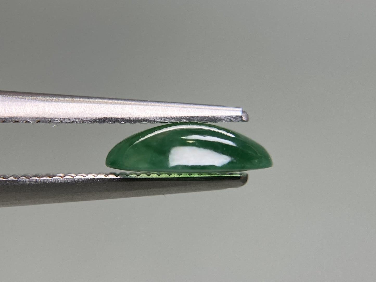 ヒスイ 翡翠  天然  1.947ct  宝石ソーティング付き  9.7㎜×7.7㎜×2.7㎜   ルース（ 裸石 ） 5287YY