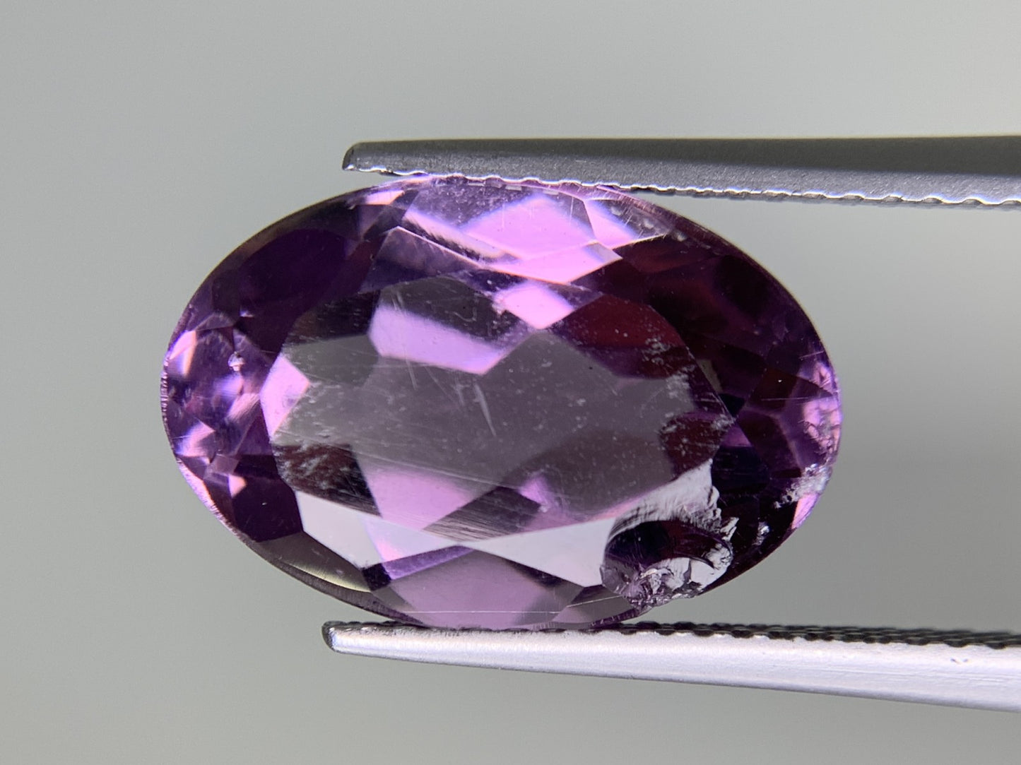 アメシスト 天然 7.092ct 宝石ソーティング付き 15.5㎜×10.6㎜×7.3㎜ ルース（ 裸石 ） 8306Y