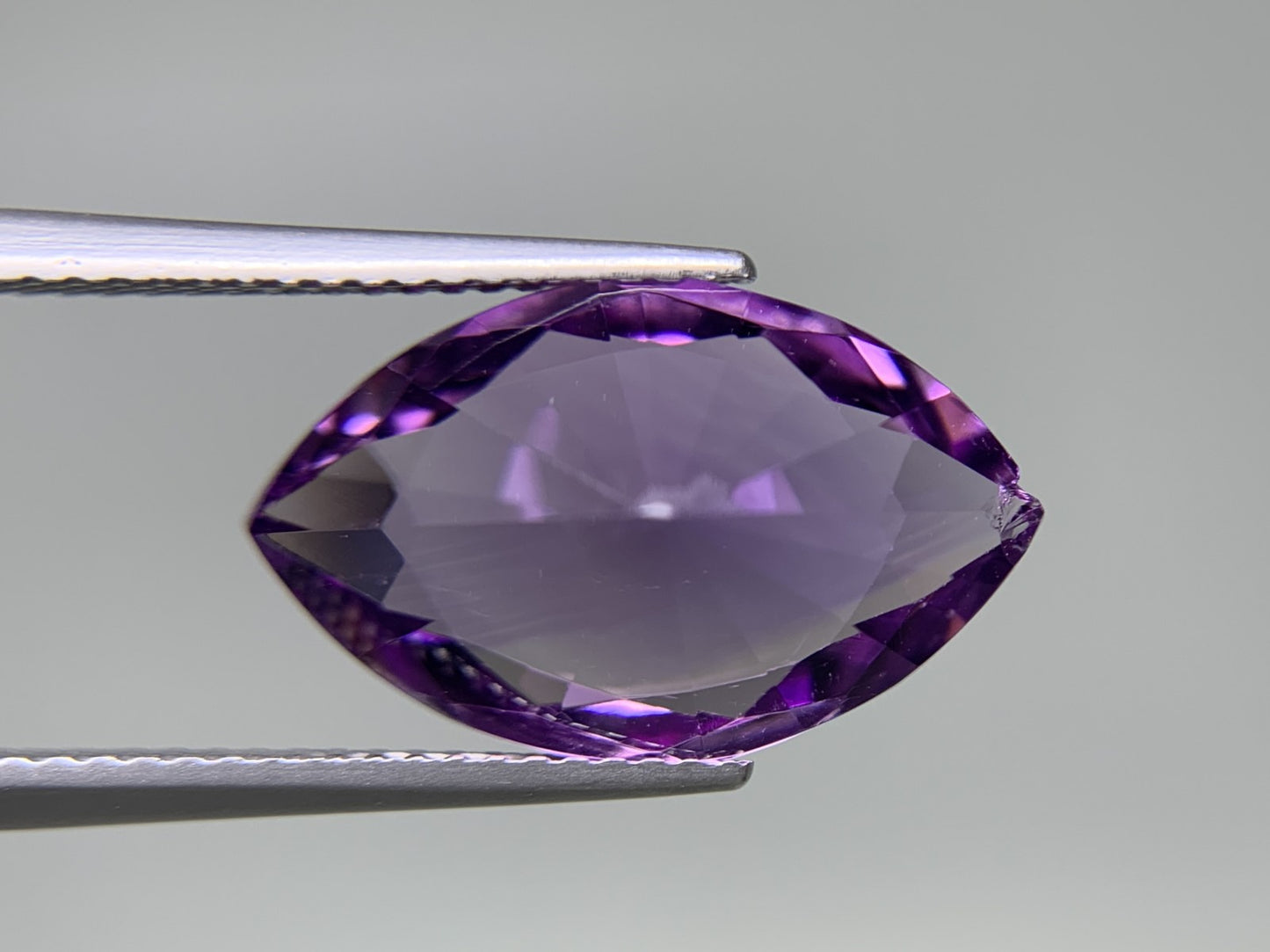 アメシスト 天然 6.915ct 宝石ソーティング付き 17.3㎜×10.7㎜×8.0㎜ ルース（ 裸石 ） 8310Y