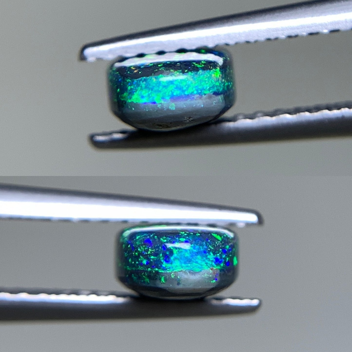ブラックオパール 天然 1.248ct 中央宝石ソーティング付き 9.8㎜×5.5㎜×3.2㎜ ルース（ 裸石 ） 7045Y