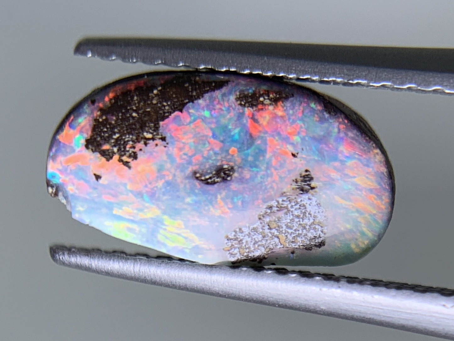 ボルダーオパール 天然 2.064ct 宝石ソーティング付き 12.2㎜×6.5㎜×3.2㎜ ルース（ 裸石 ） 6280Y