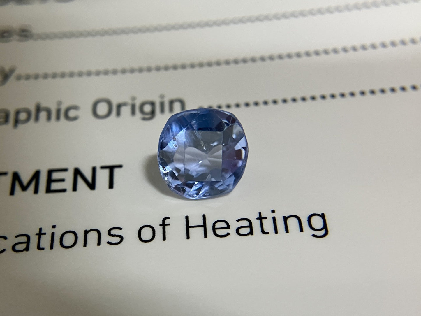 サファイア 1.76ct GIA鑑別書付き 非加熱 スリランカ産 6.78㎜×6.65㎜×4.39㎜ ルース（ 裸石 ） 3287S