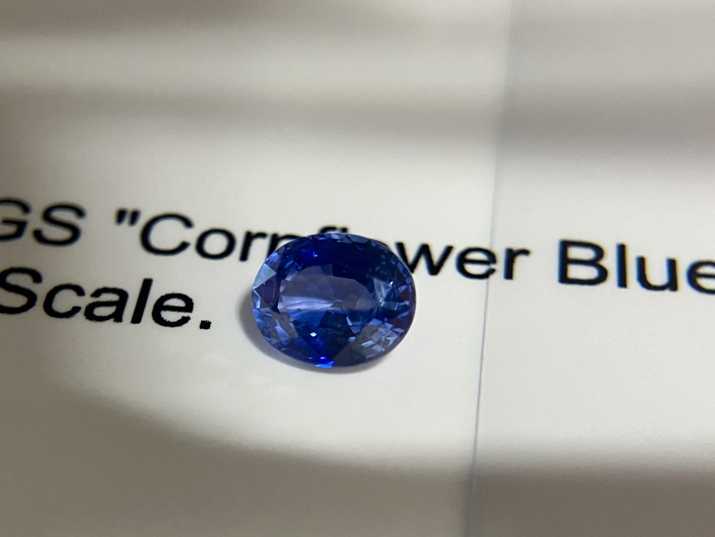 サファイア　 1.09ct AIGS鑑別書付き コンフラワーブルー（CF） 6.71㎜×5.42㎜×3.41㎜ ルース（ 裸石 ） 3061S