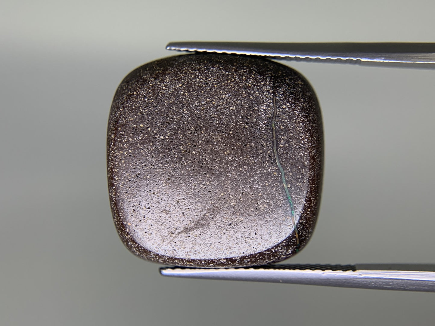 ボルダーオパール 天然 15.106ct 宝石ソーティング付き 19.1㎜×18.7㎜×4.0㎜ ルース（ 裸石 ） 6336Y