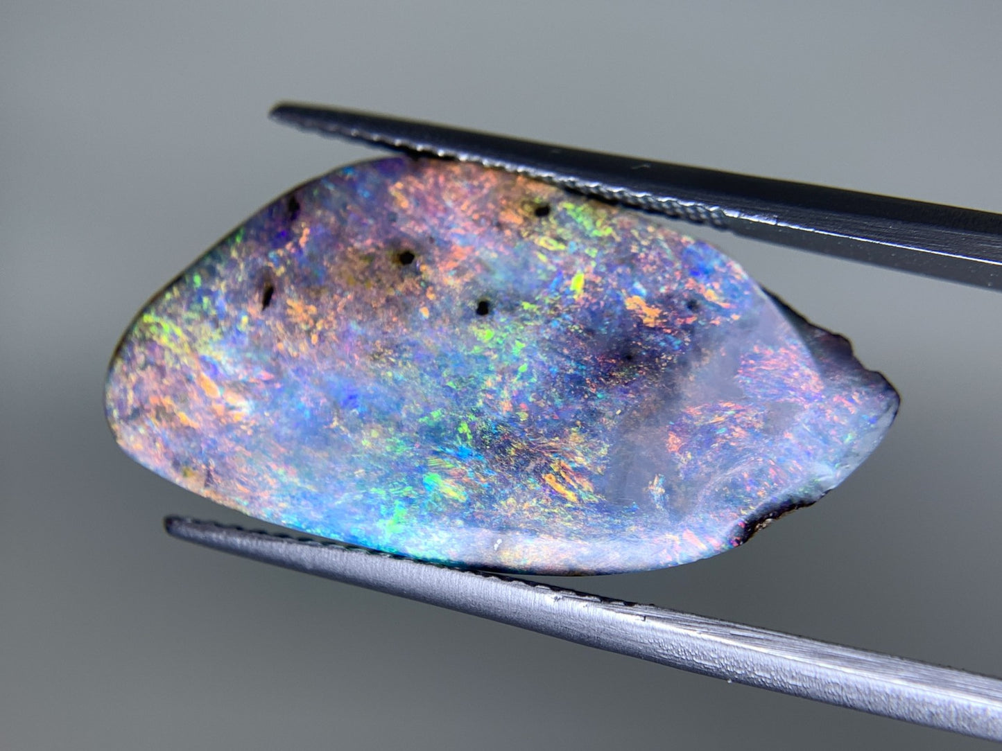 ボルダーオパール 天然  11.487ct  宝石ソーティング付き  26.3㎜×13.3㎜×4.2㎜  ルース（ 裸石 ）  5489Y