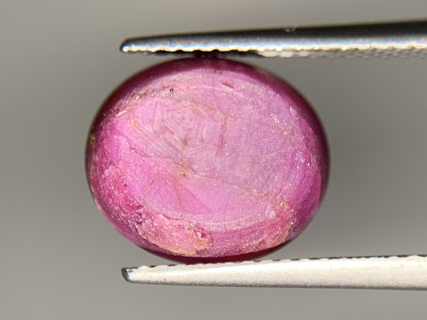 スタールビー 天然 9.857ct 宝石ソーティング付き 11.4㎜×9.9㎜×8.1㎜ ルース（ 裸石 ） 6382Y