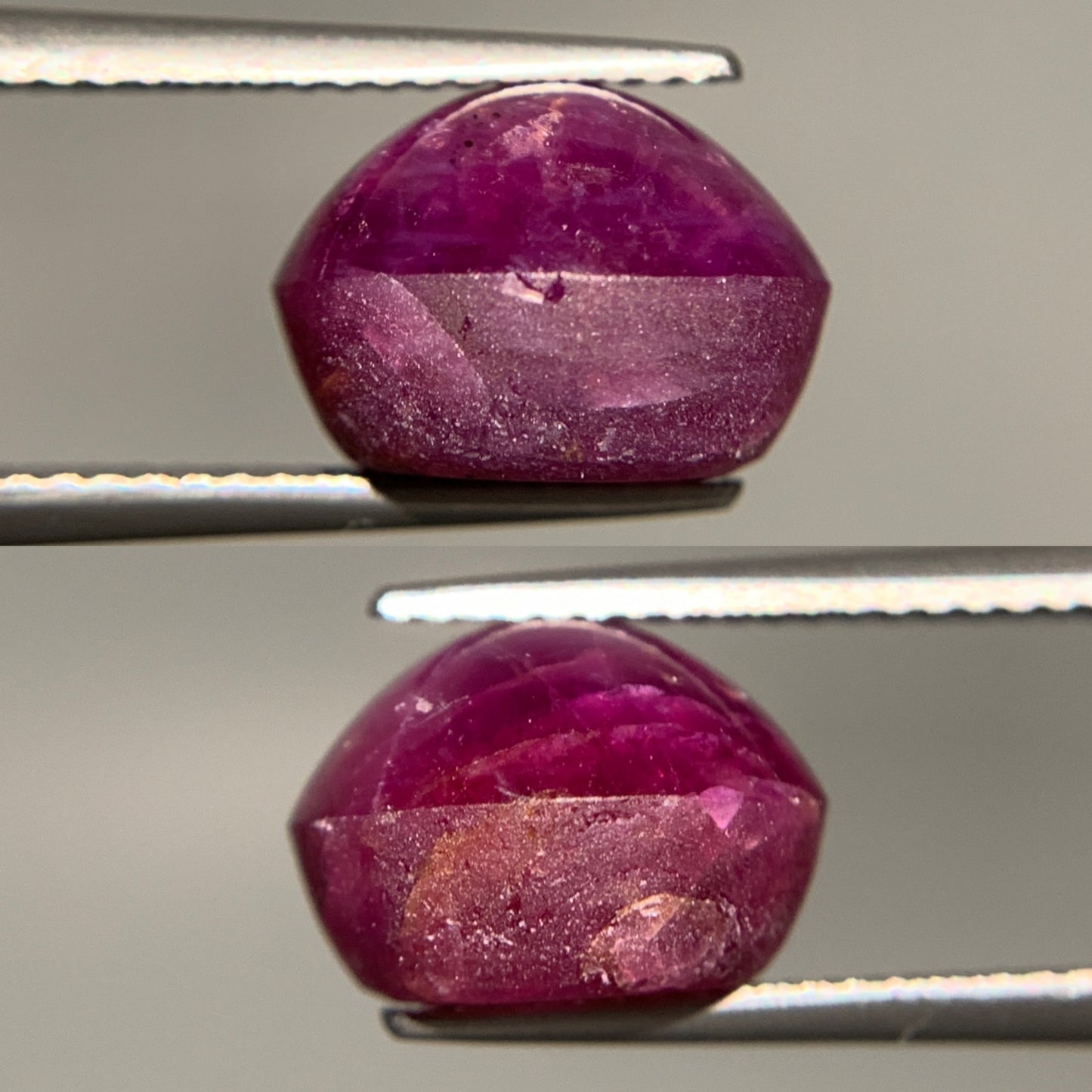 スタールビー 天然 9.857ct 宝石ソーティング付き 11.4㎜×9.9㎜×8.1㎜ ルース（ 裸石 ） 6382Y