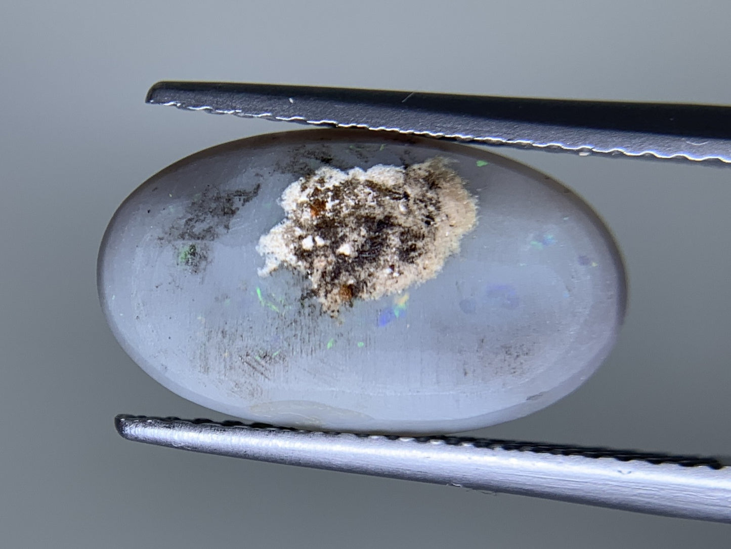 ブラックオパール 天然 2.510ct 宝石ソーティング付き 15.1㎜×8.8㎜×2.7㎜ ルース（ 裸石 ） 6426Y