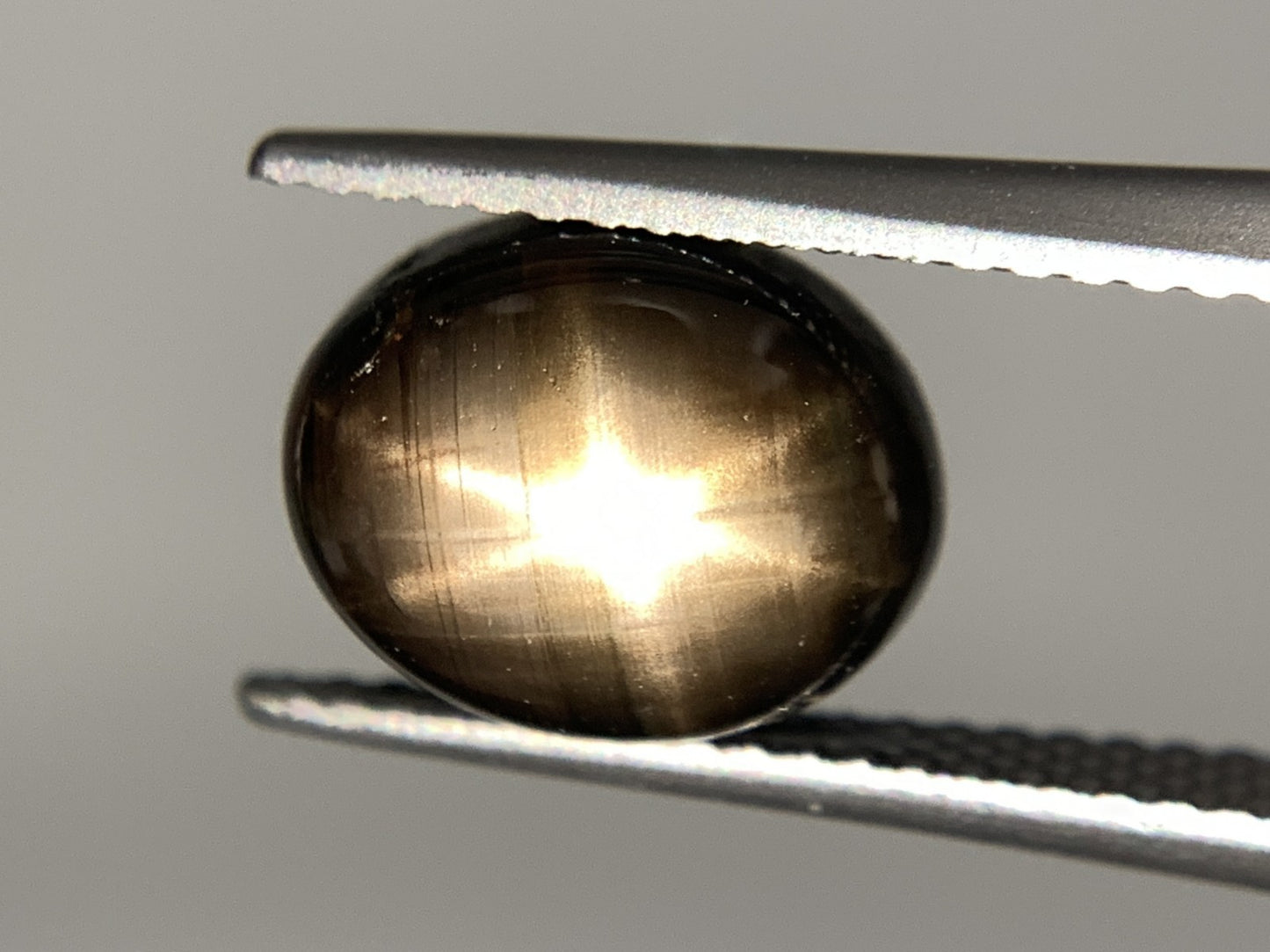 ブラックスターサファイア 天然  5.401ct  宝石ソーティング付き  10.2㎜×8.0㎜×5.5㎜  ルース（ 裸石 ）  5343Y
