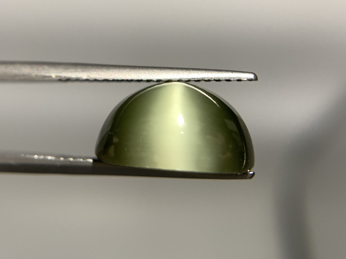 ネフライトキャッツアイ 天然  11.442ct  宝石ソーティング付き  14.0㎜×13.4㎜×7.0㎜  ルース（ 裸石 ）  5033Y