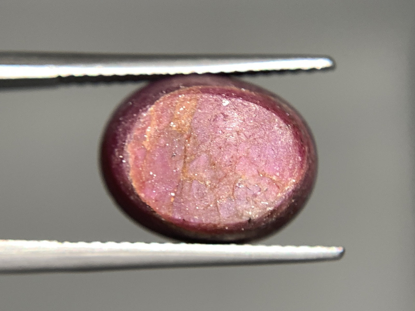 スタールビー 15.479ct  宝石ソーティング付き  13.2㎜×10.4㎜×10.2㎜  天然 ルース（ 裸石 ） 4456Y