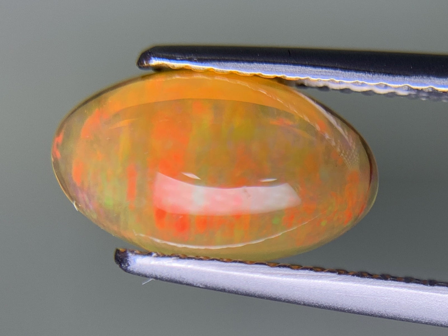 ファイアオパール 1.827ct 宝石ソーティング付き 12.1㎜×7.1㎜×4.0㎜ ルース（ 裸石 ） 4138Y