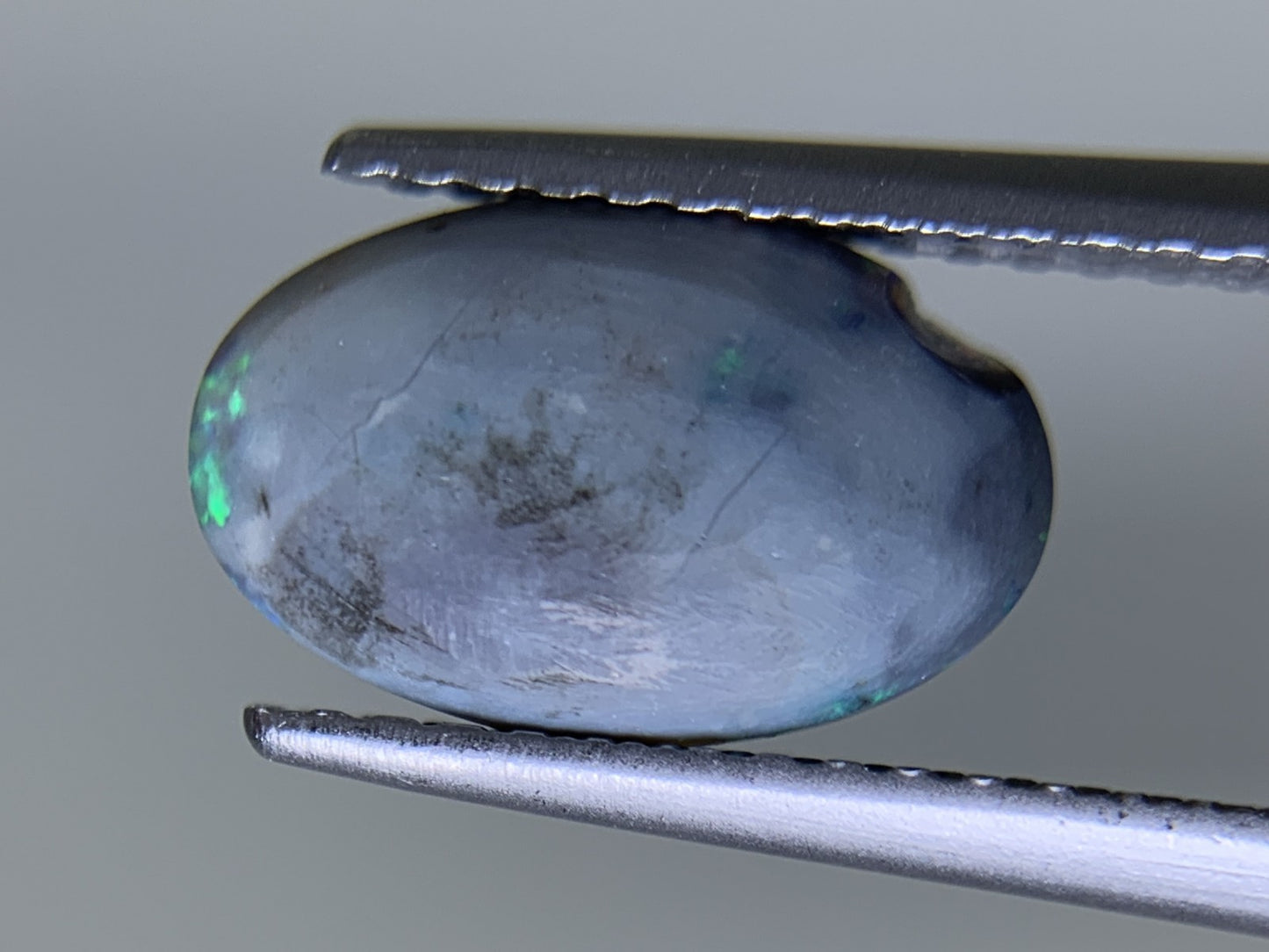 ブラックオパール 天然 1.244ct 宝石ソーティング付き 10.8㎜×6.8㎜×2.6㎜ ルース（ 裸石 ） 6342Y