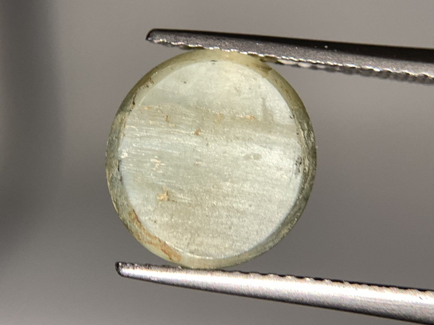 ネフライトキャッツアイ 天然 4.480ct 宝石ソーティング付き 10.6㎜×10.0㎜×5.2㎜ ルース（ 裸石 ） 5036Y