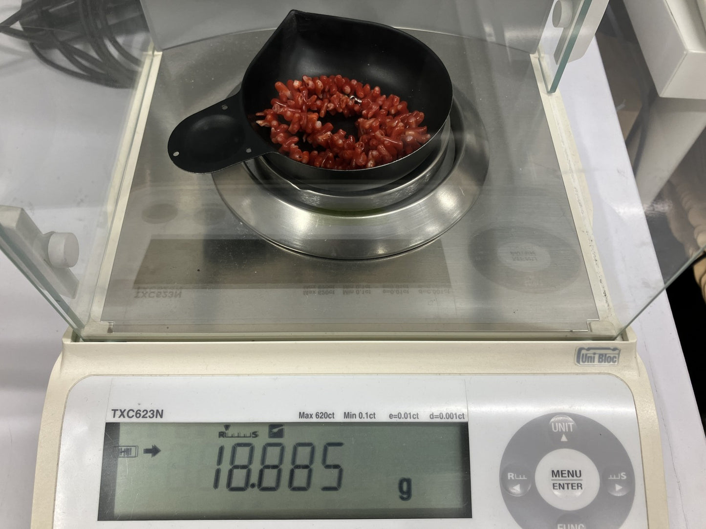 赤珊瑚　ネックレス　（さんご　サンゴ） 宝石鑑別書付き 総重量18.885g ネックレス全長約37.5cm 5611YY