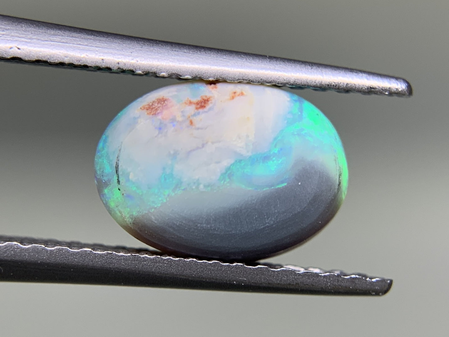 ブラックオパール 1.324ct 宝石ソーティング付き  9.4㎜×6.7㎜×3.1㎜  ルース（ 裸石 ） 3209Y