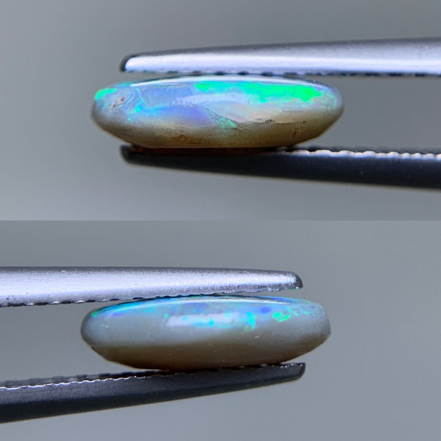 ブラックオパール 天然 1.214ct カン有り 宝石ソーティング付き 9.2㎜×7.7㎜×2.7㎜ ルース（ 裸石 ） 6329Y