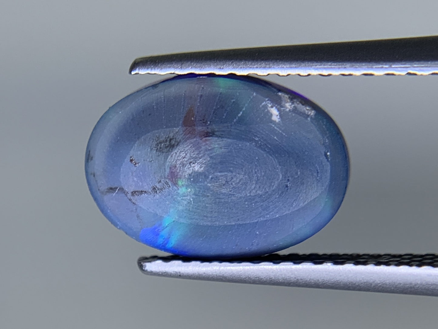 ブラックオパール 天然 1.927ct 宝石ソーティング付き 11.0㎜×7.6㎜×3.8㎜ ルース（ 裸石 ） 6380Y