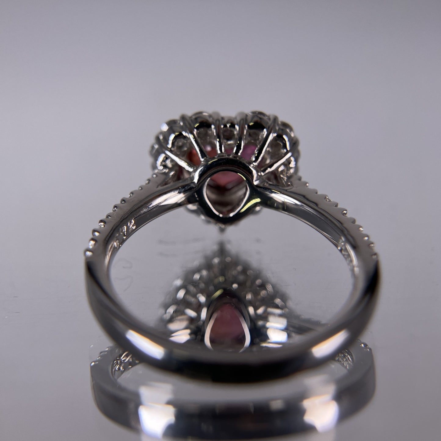 ルビー 1.42ct 非加熱 No heat GIA鑑別書 D0.72ct PT900 5.6g 指輪 （JP9号） サイズ直し無料 8089K