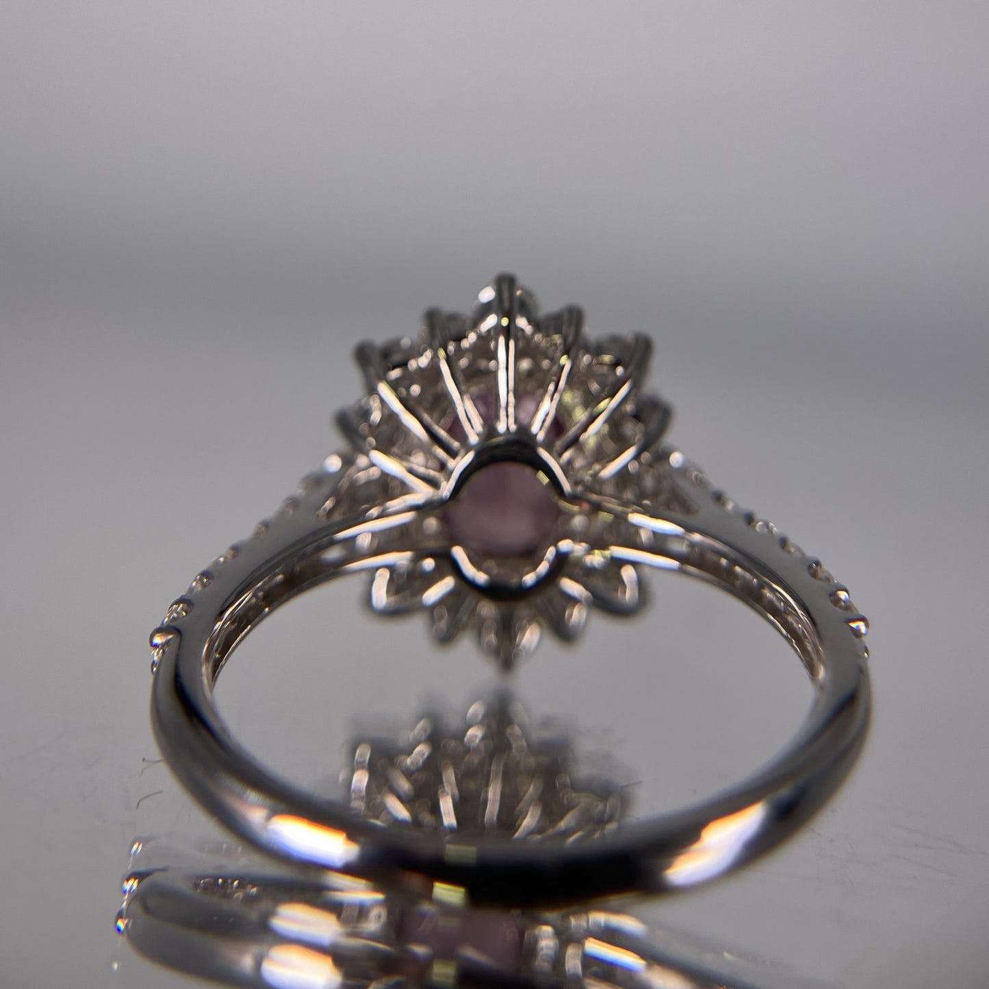 サファイア 2.00ct パパラチャ Padparadscha AIGS鑑別書 D0.68ct PT900 4.8g 指輪 （JP10号） サイズ直し無料 8577K