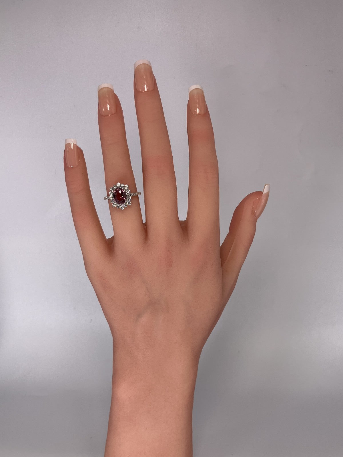 サファイア 2.00ct パパラチャ Padparadscha AIGS鑑別書 D0.68ct PT900 4.8g 指輪 （JP10号） サイズ直し無料 8577K